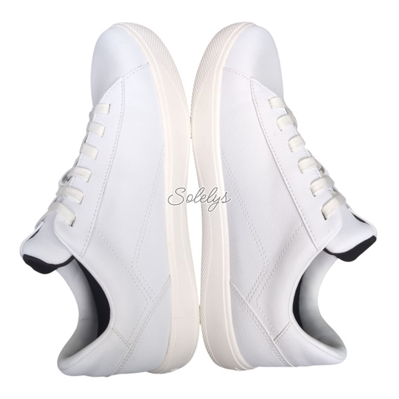 Vessi Soho 2 Mens 9 Ivory White Low Top Waterproof Vegan Leather Casual Sneaker - Picture 10 of 12